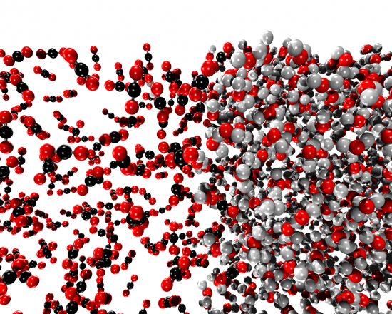 Zoom sur l'interface H20-CO2